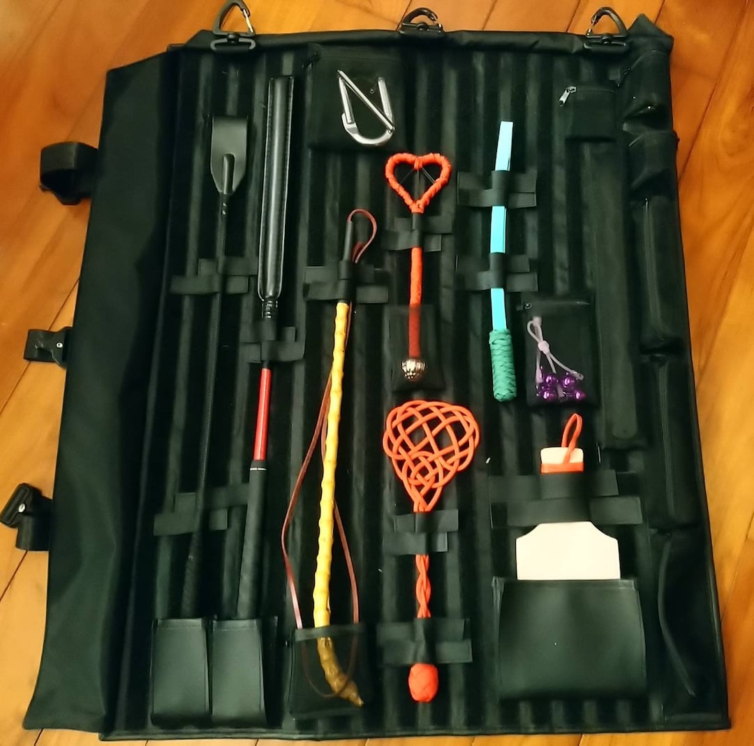 BDSM Equipment Tools Roll Bag/ Travel Bag / BDSM Adult Toy Bag/ Crop
