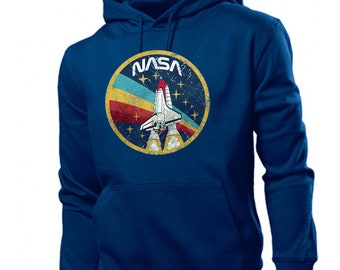 Vintage Nasa Logo Hoodie, Nasa Hoodie Gift, Space Shuttle Nasa Sweatshirt, Space Agency Hoodie, Nasa Astronaut Hoodie, Space Program Gift