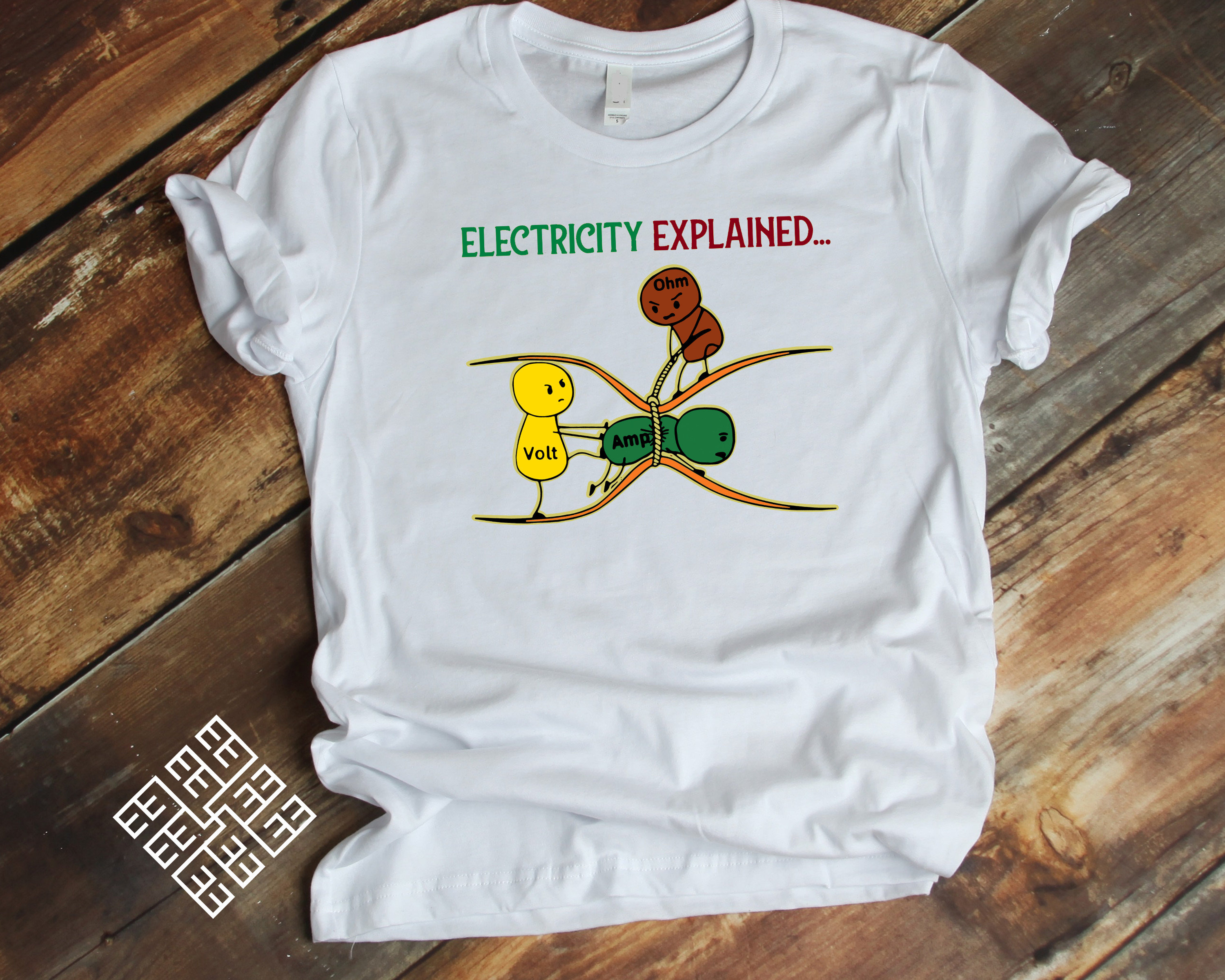 Electricity Explained T Shirt, Electrician T Shirt Gift , Ohm