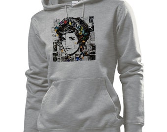 Moletom com capuz da princesa Diana, moletom da história do monarca britânico, moletom da família real da Inglaterra, princesa Diana de Gales, presente retrô Lady Diana