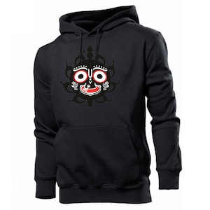 Lord Jagannath Hoodie, Hare Krishna Hoodie, Indian God Of The Universe, Hindu Spiritual Religious Sweatshirt, Sri Krishna Gift