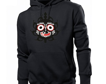 Lord Jagannath Hoodie, Hare Krishna Hoodie, Indian God Of The Universe, Hindu Spiritual Religious Sweatshirt, Sri Krishna Gift