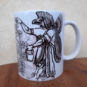 Ancient Sumerian Gods Mug 11 Oz, Annunaki Tree Of Life Gift, Mesopotamia Ancient Alien Gods Babylon Annunaki Coffee Mug, Hidden History Mug