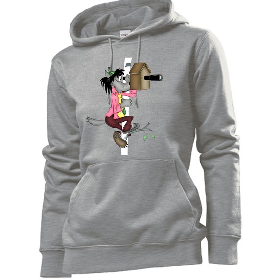 Sweatshirt Loup Et Sifflet - Nu, Pogodi ! - Design Vintage Cartoon - Coupe Classique Col Tissé - Coton Doux 241g