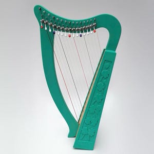 15 Strings Baby Harp, Irish Harp, Musical Instruments | Handmade with Beech Wood | Come with Padded Carry Bag, Spare Levers and Tuning Key