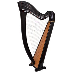 29 Strings Celtic Round-Back Harp, Irish Folk Harp | Handmade with Beechwood | Comes with Deluxe Carry Bag, Spare Levers and Tuning Wrench