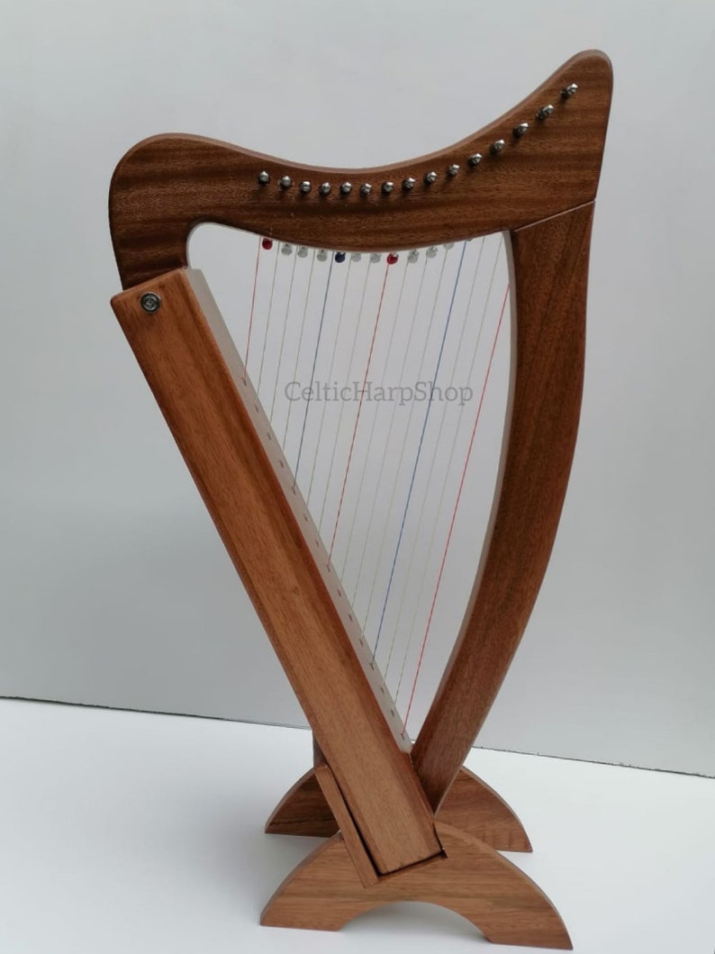 15 String Lap Harp, Musical Instrument, Made With Beech Wood Comes With