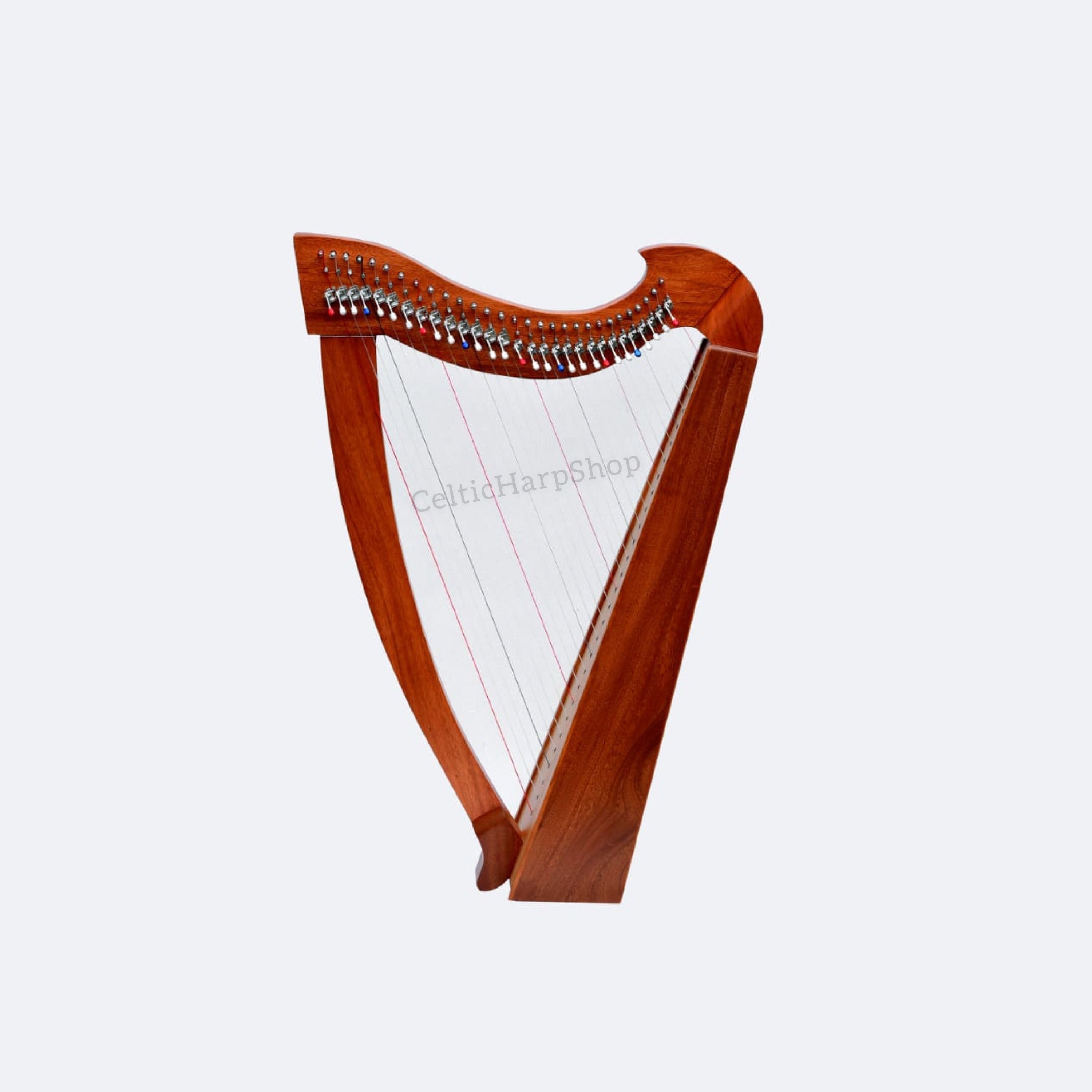 29 String Celtic Harp: Handmade Mahogany Wood, Levers, Carry Bag - Etsy