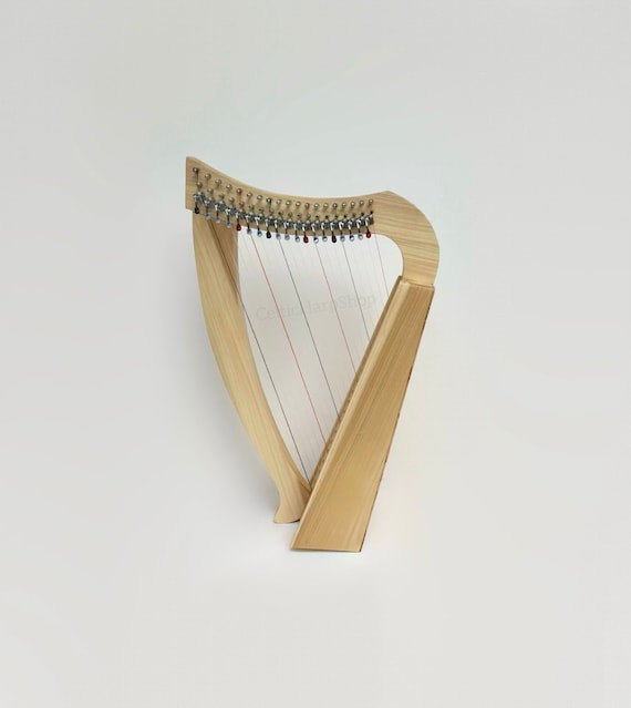 19 Strings Baby Harp Irish Harp Celtic Music Handmade With Maple