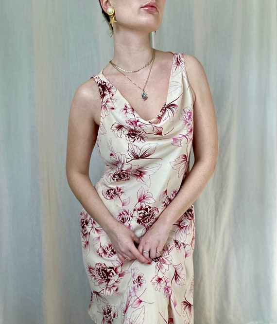 Y2K Ann Taylor 100% Silk Cocktail Dress/ Size 8 /… - image 1