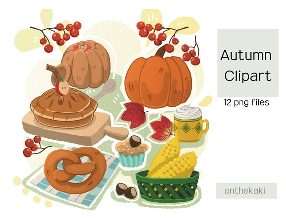 Autumn Clipart Fall Clipart Digital Clipart Printable | Etsy