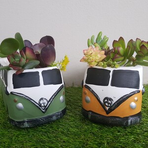 Retro Van DIY Succulent Pot Kit - with 8 Succulent Cuttings