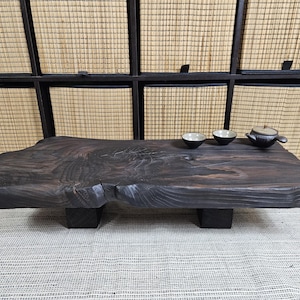 Handmade Sculptural Coffee Table, Functional Art in Solid Wood, Unique Wabi Sabi Table, Made in Italy
