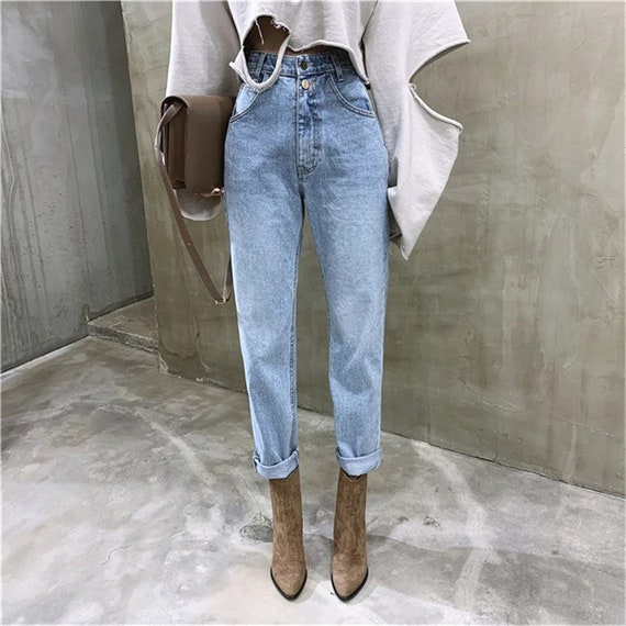 Vintage High Waist Streetwear Women 