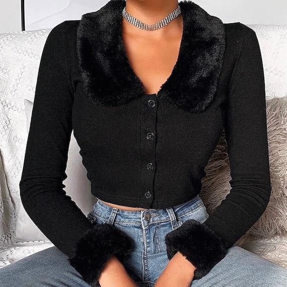 Faux Fur Cardigan/ Fur 