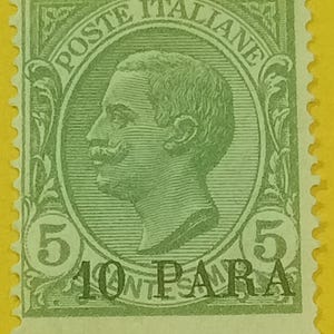 Sellos postales de Italia de 1908, nuevos