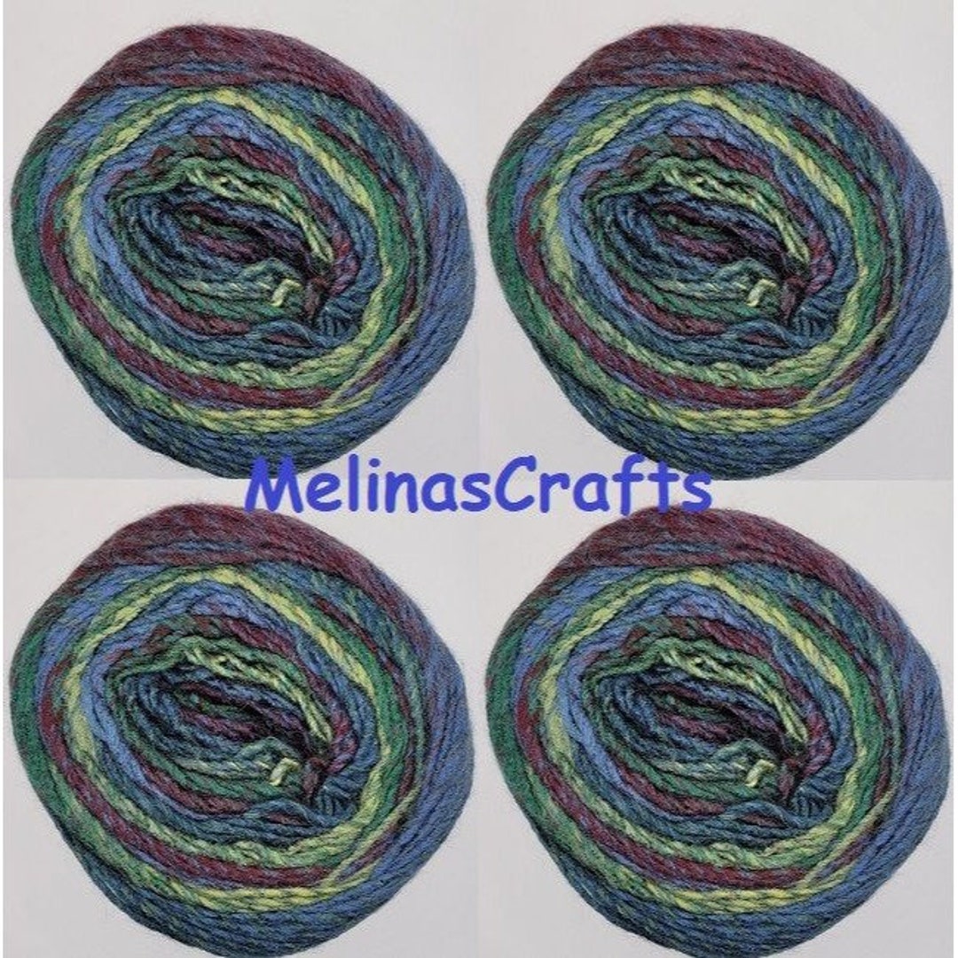Ferris Wheel Yarn Lot of 4 Cakes in Imaginary Garden Melinas Crafts Etsy