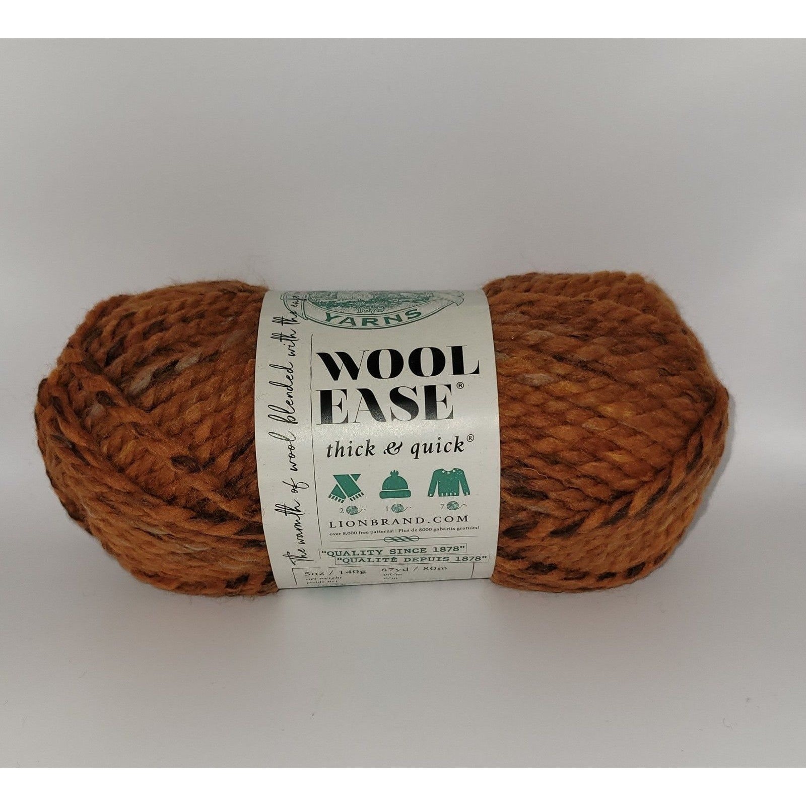 Lion Brand Wool-Ease Thick & Quick Yarn-Fall Leaves 