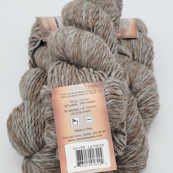 Beautiful Eco-Duo Alpaca Yarn 5 Koala Soft Merino Wool Natural Undyed Posh Cascade Gifts Blankets Sweaters