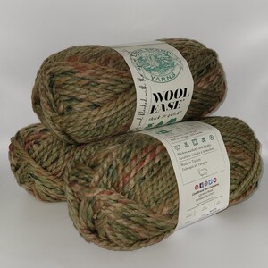 Wolle Ease Dicke & Schnell Garn Lot von 3 Stränge in Marsh, Super Ruby Yarn Melinas Crafts