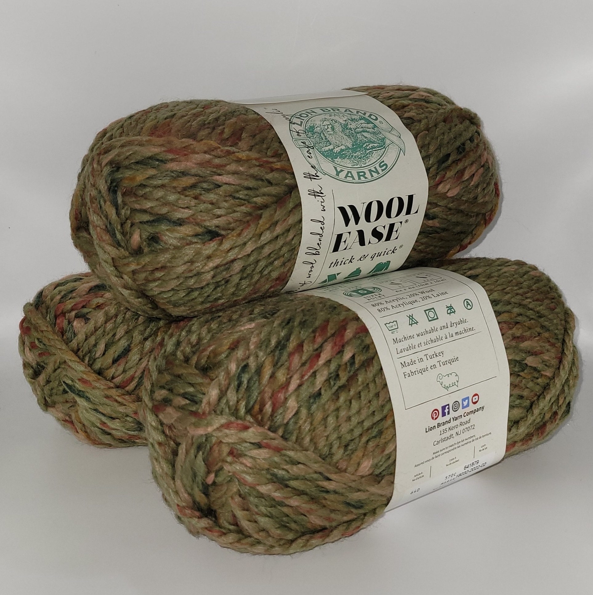 Lion Brand Wool-Ease Thick & Quick Yarn-Fall Leaves 