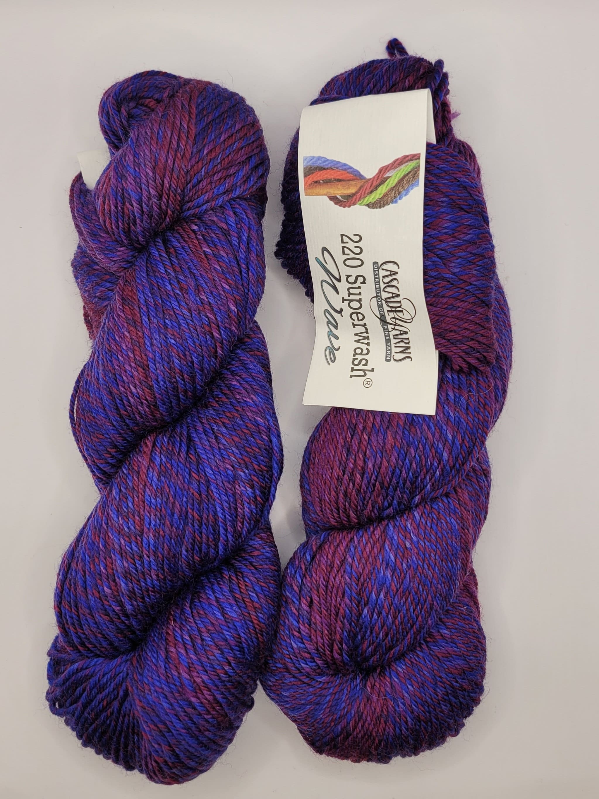 Cascade 220 Superwash Wave Wool Yarn: Petunia, 2 Hanks - Etsy