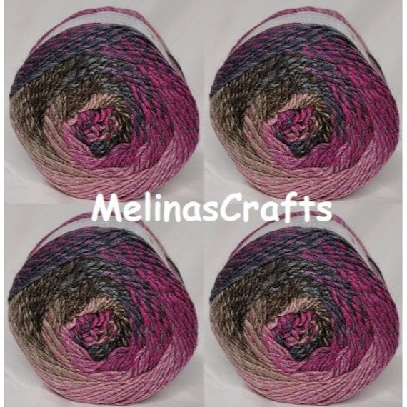 Ferris Wheel Yarn Lot of 4 Cakes in Wild Violets 