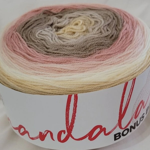 Mandala Bonus Bundle Yarn in Meowth Beautiful Soft Yarn for Knitting/Crocheting, Yarn for Baby Items, Yarn for Scarves, Yarn for Blankets