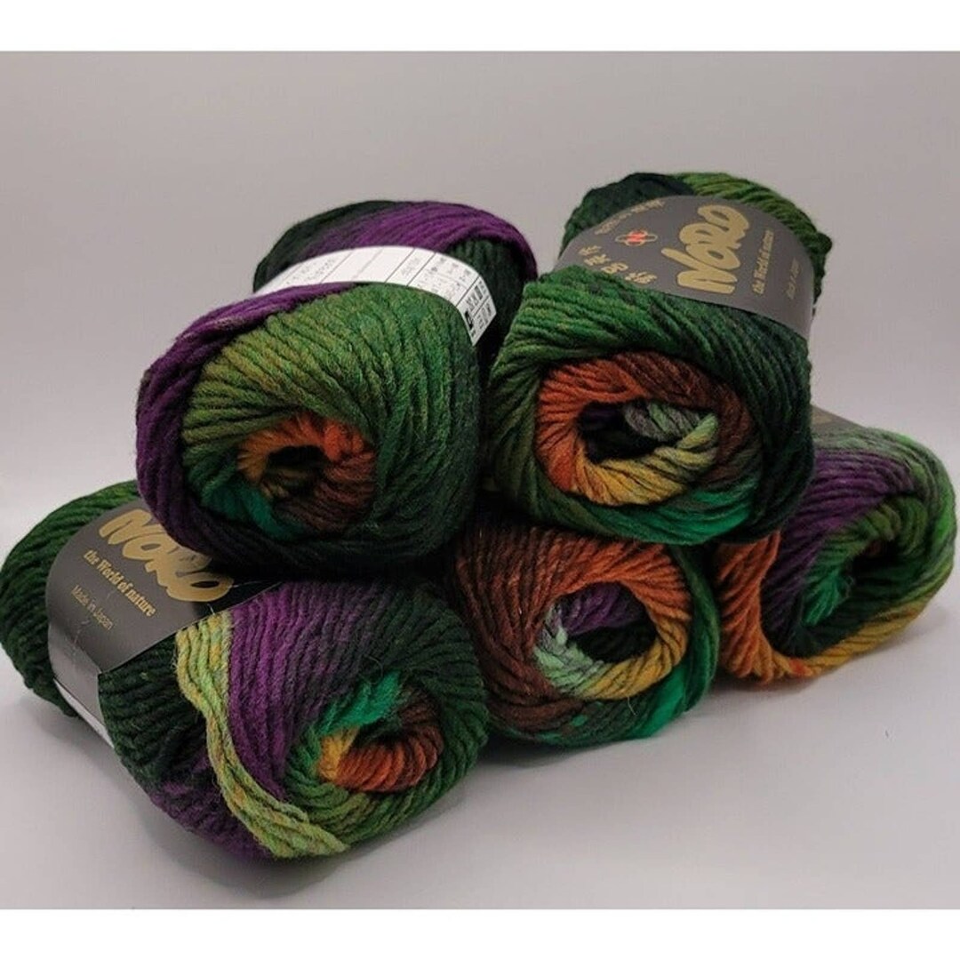Noro Kureyon Yarn 5 Asakihawa, Colorful Wool Topquality Japanese Yarn