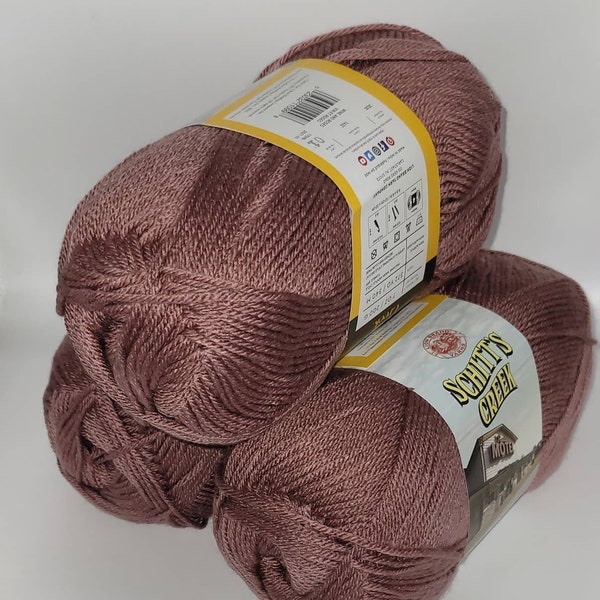 Beautiful Soft Wine Colored Yarn, Schitt's Creek 3 in Wine & Roses for All Projects Acrylic Yarn Blankets Baby Items Shawls Gifts Amigurumi