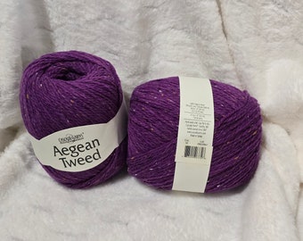 Cascade Aegean Tweed Garen 2 in Orchidee, Biologisch Wolgaren Zacht Mooi voor alle projecten Geïmporteerde Truien Dekens Sjaals Geschenken van topkwaliteit