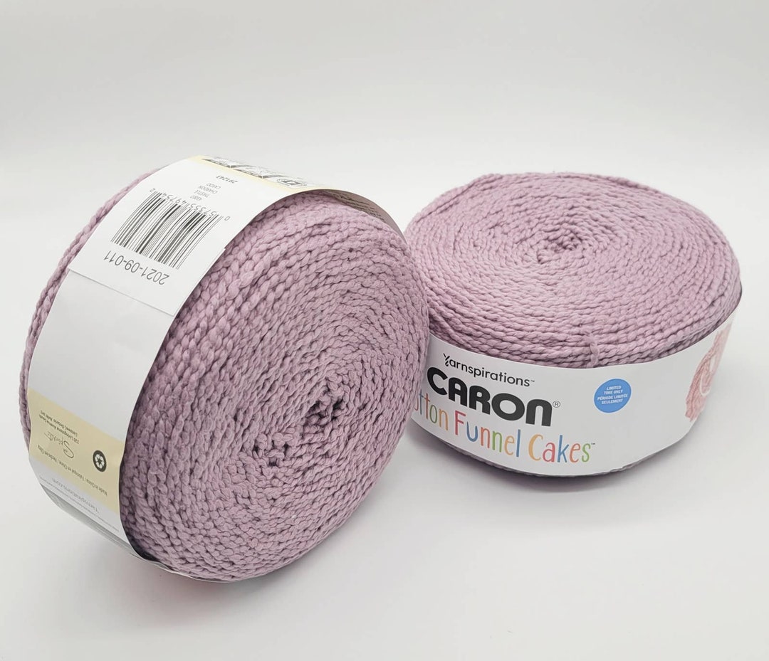 Caron Cotton Funnel Cakes 2 in Thistle, Soft Pretty Yarn for All