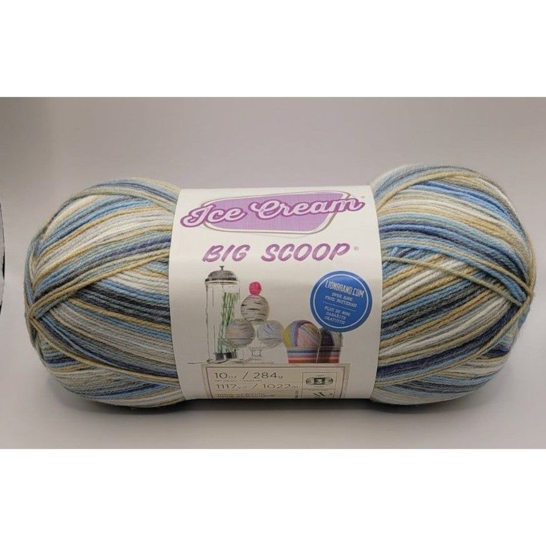 Ice Cream Big Scoop Yarn Butter Pecan , Soft Colorful Yarn, Yarn for Knitting, Crochet Yarn