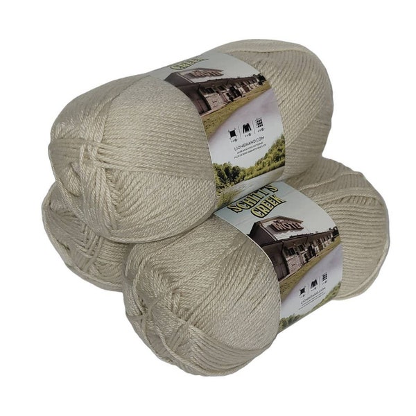 Yarn 3 in Neutral Color Schitt's Creek Rose Apothecary for Crafts Knit Crochet