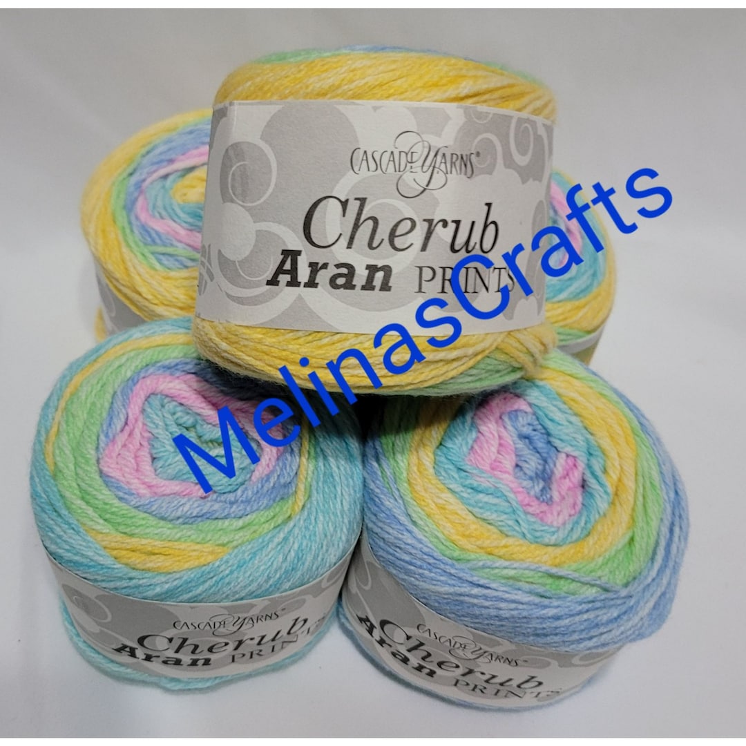 Cascade Cherub Aran Prints Yarn Lot of 5 Cakes in Summer Etsy