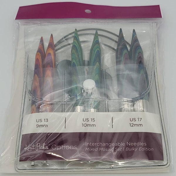 Interchangeable Needles Mixed Mosaic Bulky Yarn Needle Knitting Set