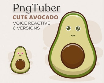 Cute AVOCADO PNGTuber for Twitch | Vtuber | Stream | OBS Streamlabs