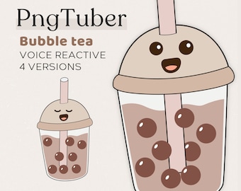 Cute Bubble Tea PNGTuber for Twitch | Vtuber | Stream | OBS Streamlabs