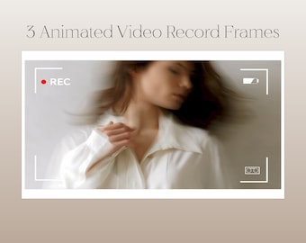 Animated Record Video Frames | VHS/OLD FILM Video Borders | Youtube Video-Editing and Branding | Animated Video Frames