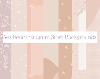 12 Instagram Story Backgrounds | Instagram Blank Template | Aesthetic Abstract Instagram Stories