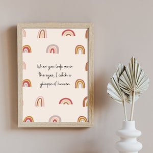 When You Look Me In The Eyes | DIGITAL DOWNLOAD ONLY | Wall Art | Poster Print | Jonas Brothers Merch