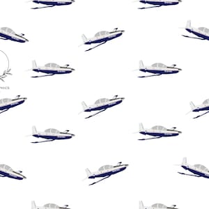 T6 Patrón sin costuras texano / Patrón de la Fuerza Aérea / Archivo de descarga digital / UPT / Entrenamiento de pilotos / Patrón de avión