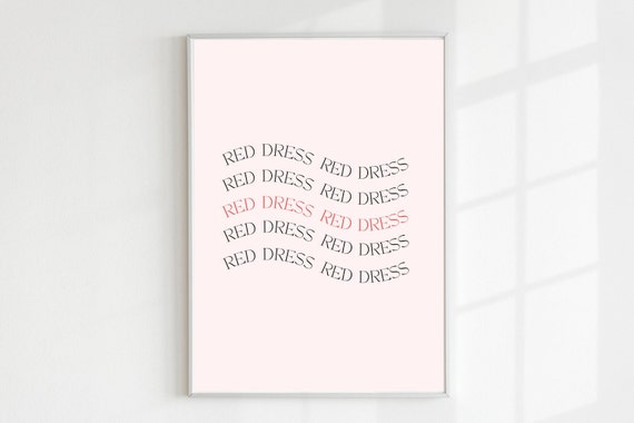Red Dress | DIGITAL DOWNLOAD | Poster Print | Wall Art | Jonas Brothers | Burnin' up Song Lyrics - Etsy Red Dress | DIGITAL DOWNLOAD | Poster Print | Wall Art | Jonas Brothers | Burnin' up Song Lyrics - Etsy