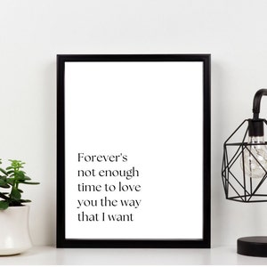 Anyone Lyrics | DIGITAL DOWNLOAD ONLY | Song Quote | Wall Art | Poster Print | Justin Bieber