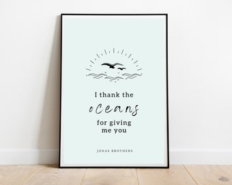 Ed Sheeran Tenerife Sea Digital Download Lyrics | Etsy