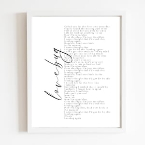 Lovebug Song Lyrics | DIGITAL FILE ONLY | Jonas Brothers | A little bit longer | Poster | Printable | png | happiness begins | merch | tour