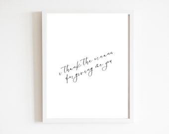 I thank the oceans for giving me you | DIGITAL DOWNLOAD FILE | Jonas Brothers Lyrics | Hesitate Song Printable | Poster |