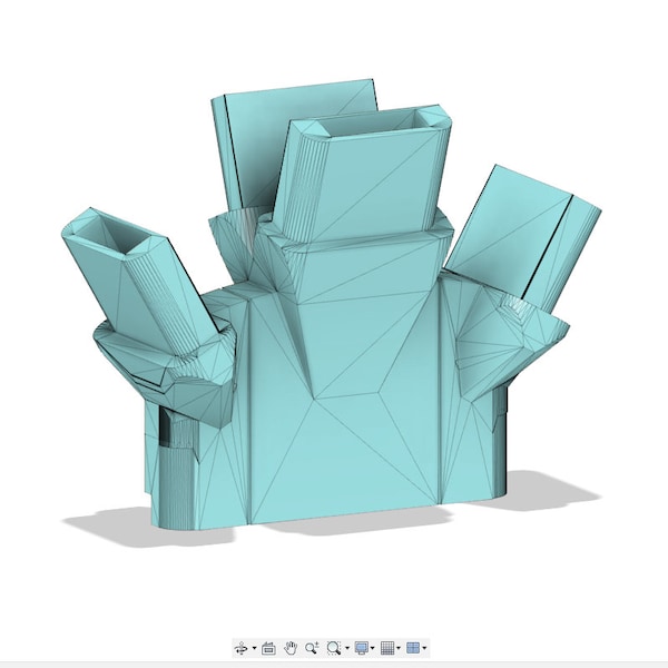 Nintendo 64 Four Controllers Storage and Display .stl 3D Model File