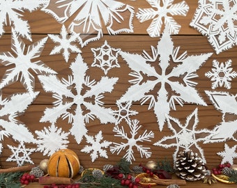 Paper Snowflakes (20 Mixed Size)