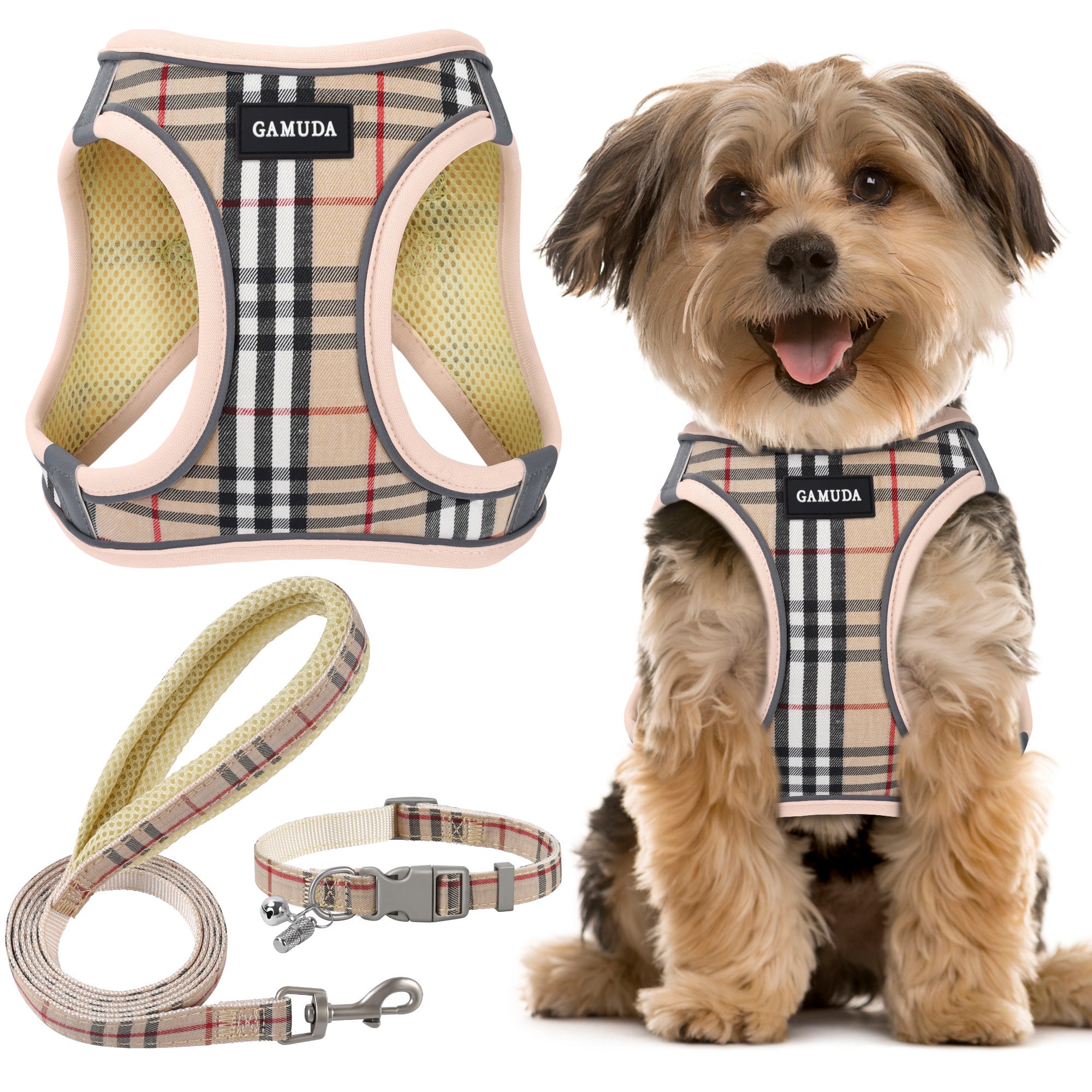 Plain Step in Luxury Dog Harness - Neutrals